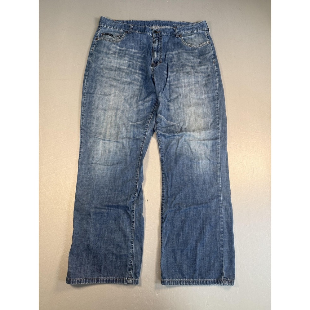 Calvin‎ Klein Jeans Mens Jeans 38 Blue Loose Fit Denim Medium Wash Straight Leg